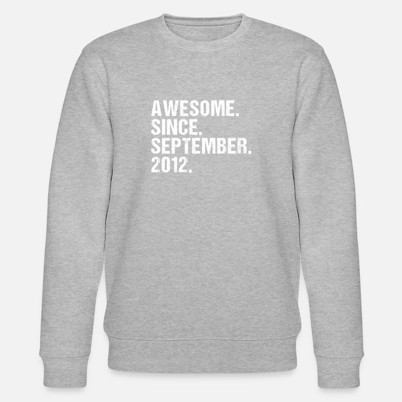 Septembre 2012 - Anniversaire en septembre - Sweat bio CHANGER Stanley/Stella Unisexe - gris chiné