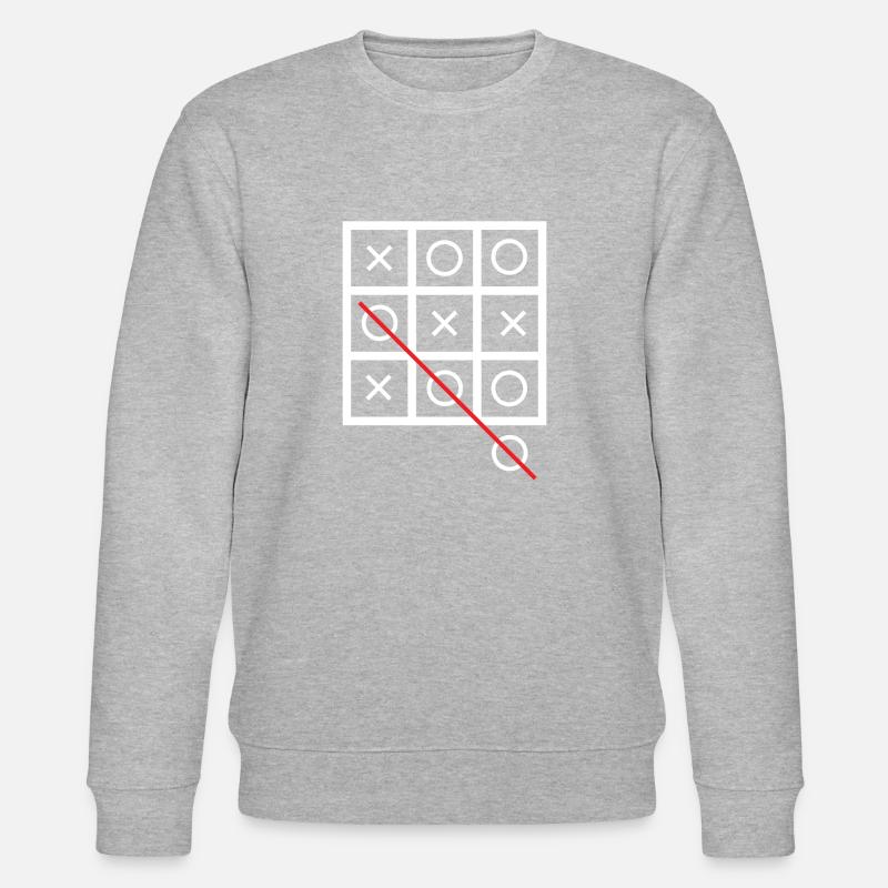 Tic tac toe - Stanley/Stella Unisex Bio-Sweatshirt CHANGER - Grau meliert