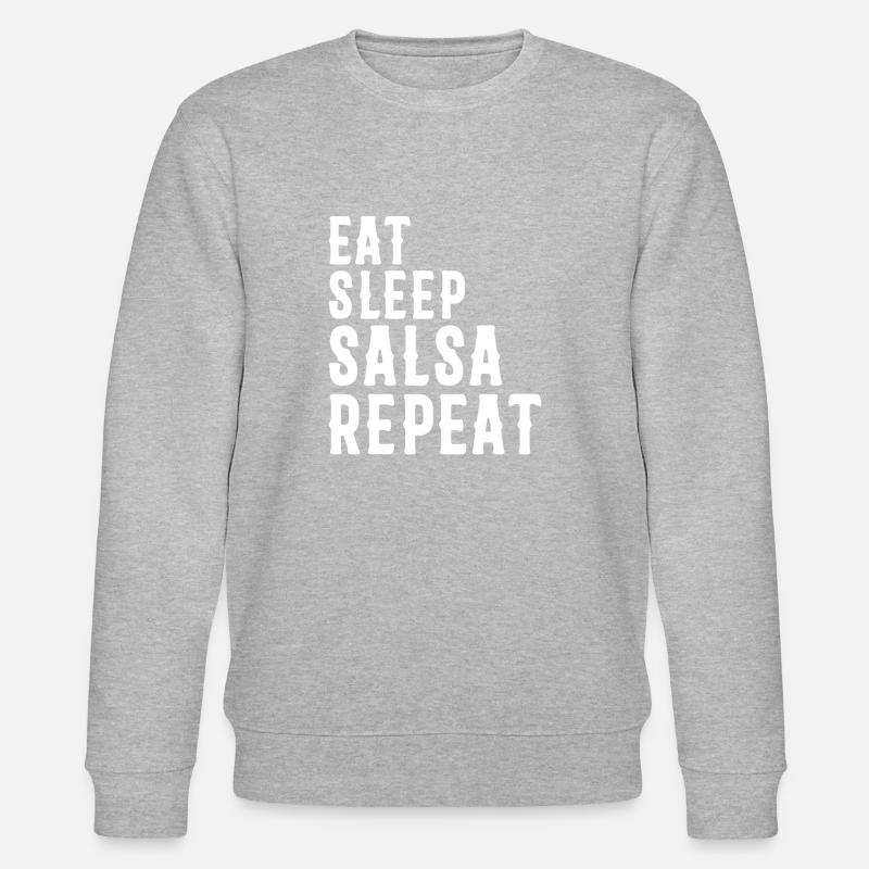 Salsa Musik Salsa Tanz - Stanley/Stella Unisex Bio-Sweatshirt CHANGER  - Grau meliert