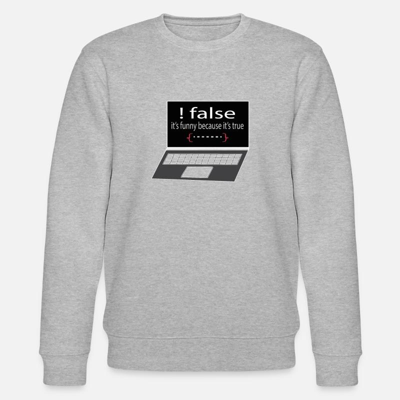 Softwareentwickler Programmierer Geschenk - Stanley/Stella Unisex Bio-Sweatshirt CHANGER  - Grau meliert
