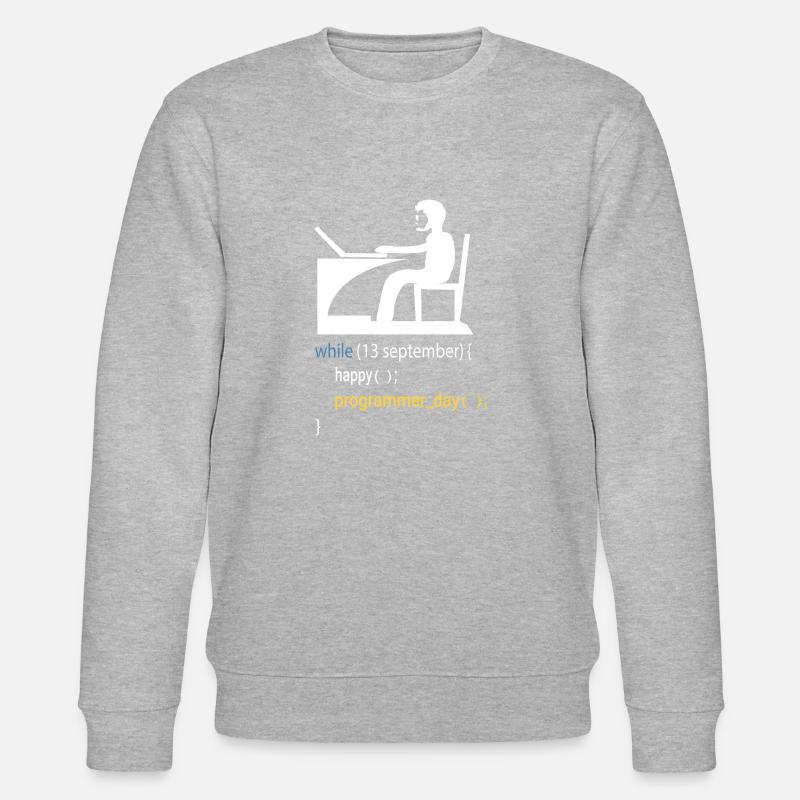Softwareentwickler Programmierer Geschenk - Stanley/Stella Unisex Bio-Sweatshirt CHANGER  - Grau meliert