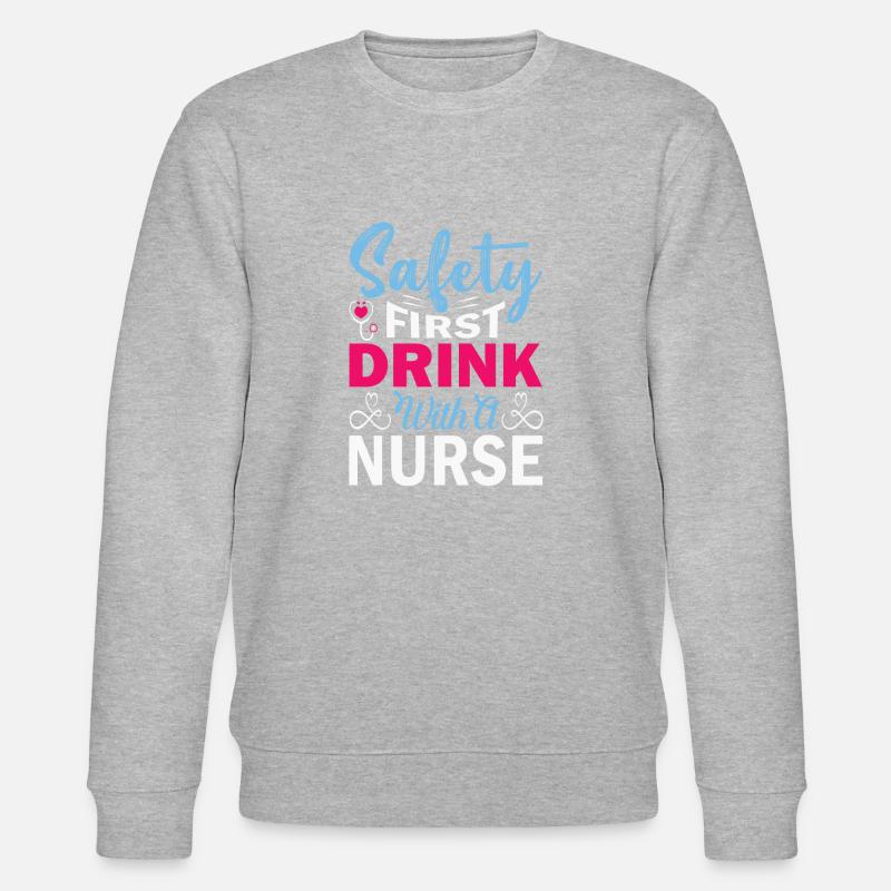 Aiguille d’infirmière auxiliaire médicale - Sweat bio CHANGER Stanley/Stella Unisexe - gris chiné