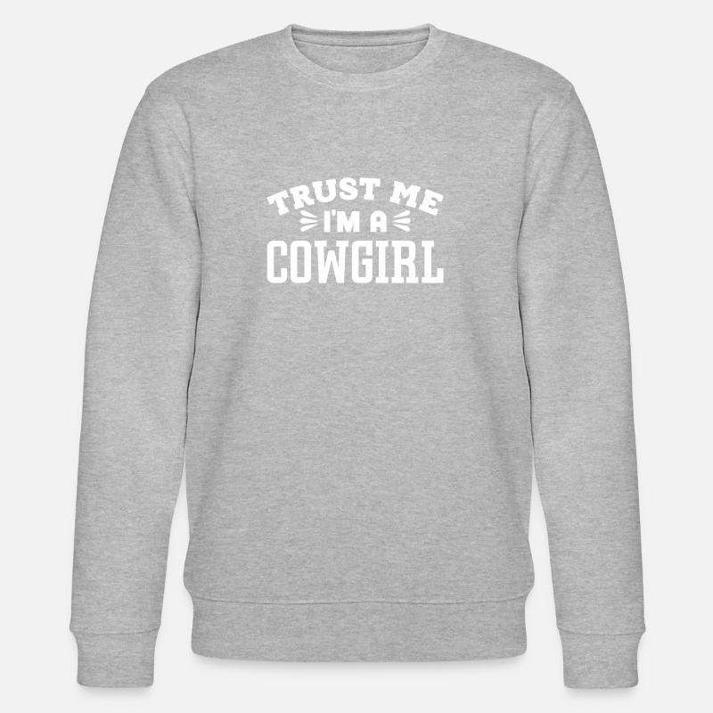 Cowboy - Stanley/Stella Unisex Bio-Sweatshirt CHANGER  - Grau meliert