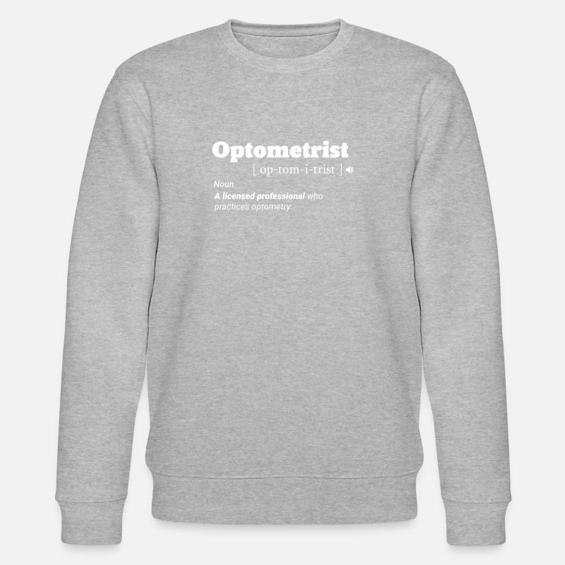Opticien Optométriste Opticien Ophtalmologiste Café - Sweat bio CHANGER Stanley/Stella Unisexe - gris chiné