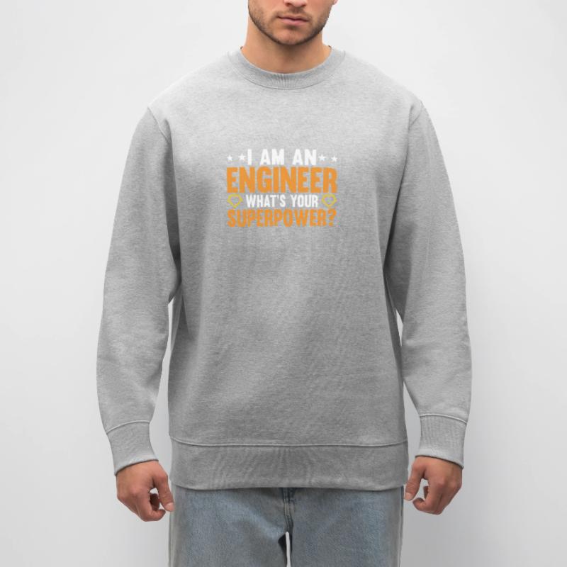 Engineer Brain Mechanical Engineering Electrical Engineering Math Stanley/Stella CHANGER Unisex Organic Sweatshirt