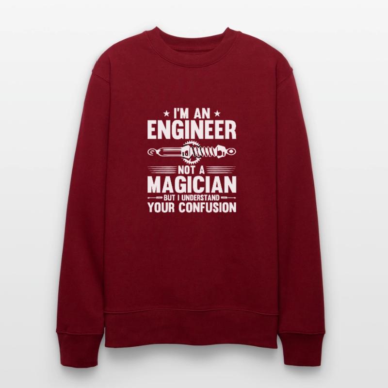 Engineer Brain Mechanical Engineering Electrical Engineering Math Stanley/Stella CHANGER Unisex Organic Sweatshirt