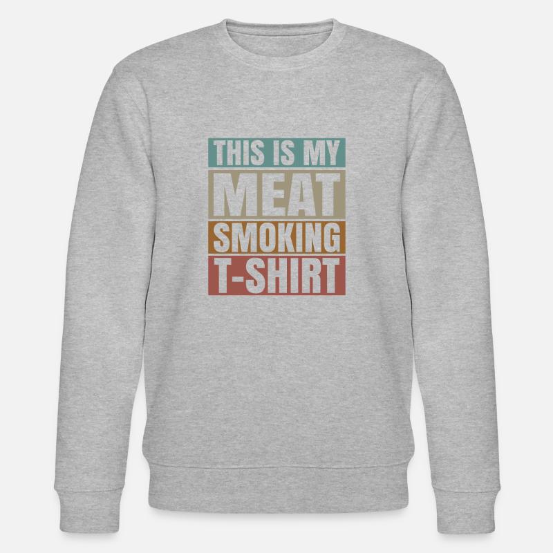 Fleisch Räuchern - Stanley/Stella Unisex Bio-Sweatshirt CHANGER  - Grau meliert