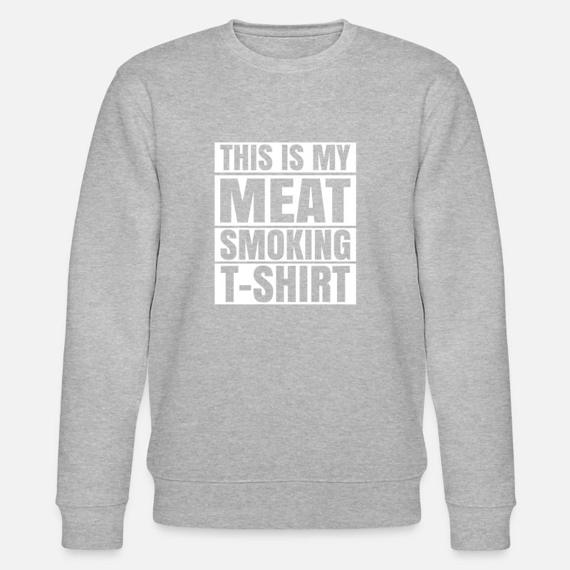 Fleisch Räuchern - Stanley/Stella Unisex Bio-Sweatshirt CHANGER  - Grau meliert