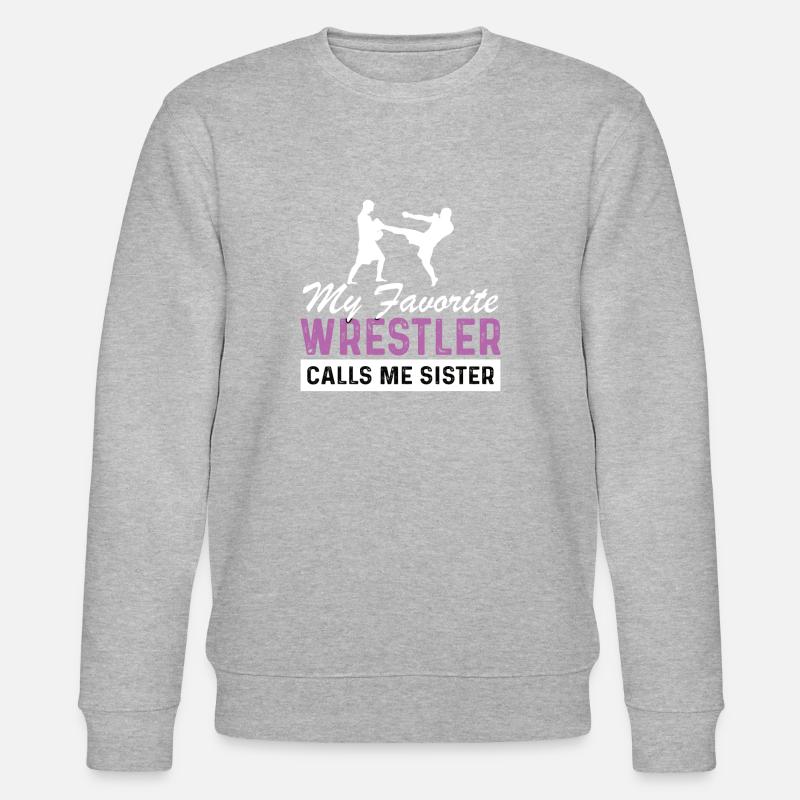 Lutte Lutte Cadeau Sœur - Sweat bio CHANGER Stanley/Stella Unisexe - gris chiné