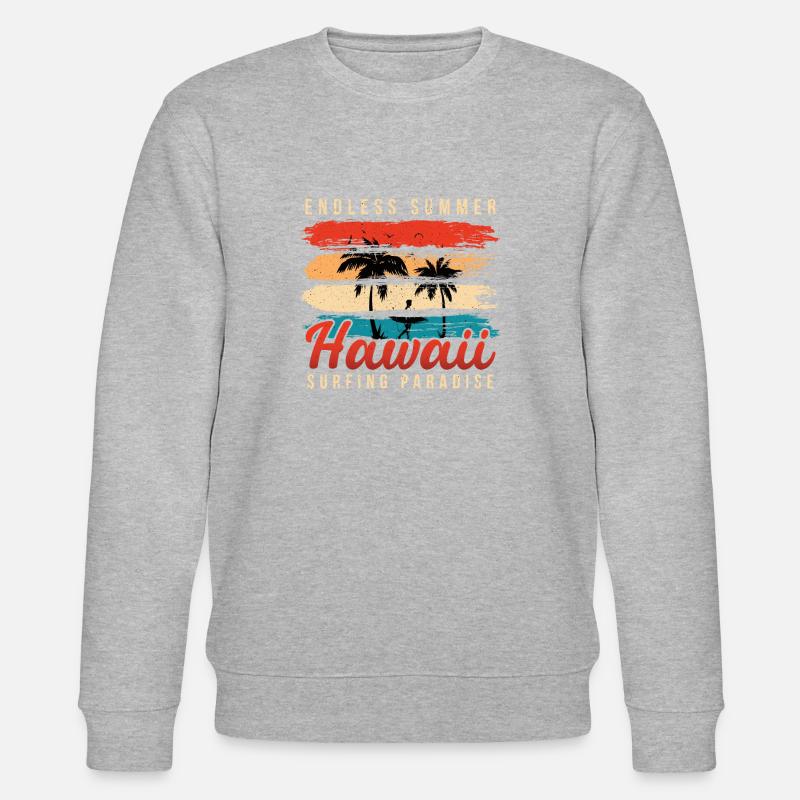 Hawaï Hawaï - Sweat bio CHANGER Stanley/Stella Unisexe - gris chiné
