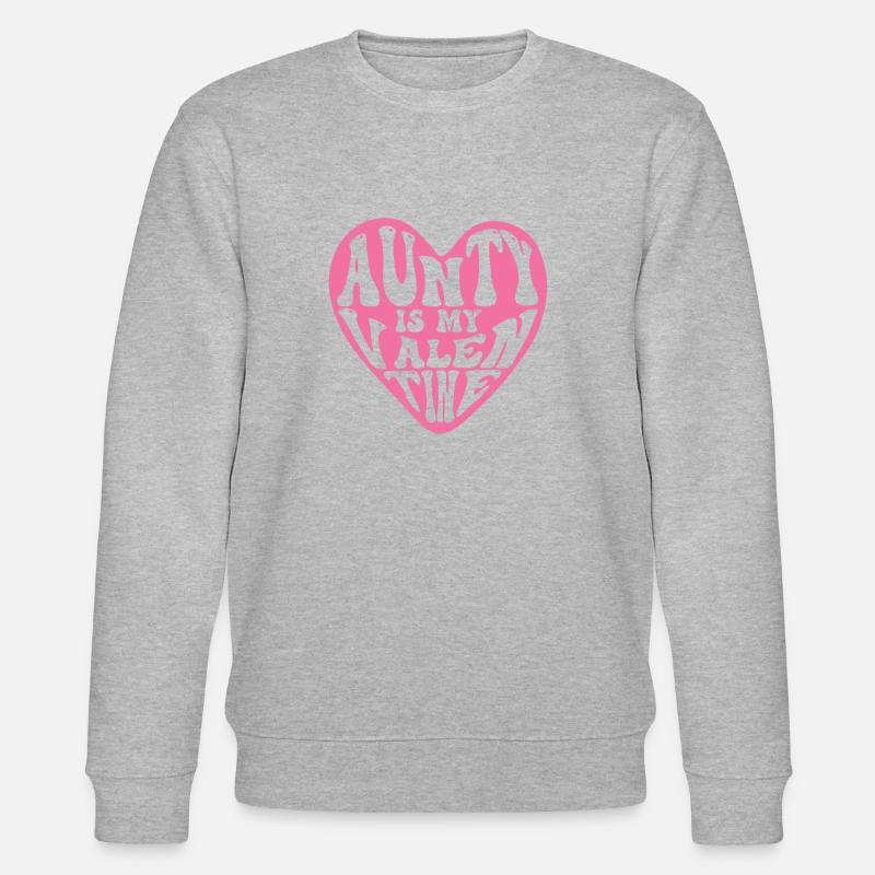 Tante est ma Saint-Valentin Saint-Valentin - Sweat bio CHANGER Stanley/Stella Unisexe - gris chiné