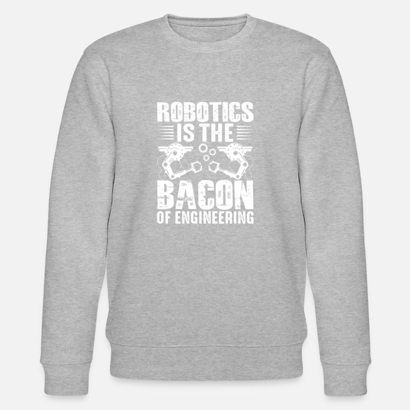 Roboter Programmierer Automatisierungstechniker - Stanley/Stella Unisex Bio-Sweatshirt CHANGER  - Grau meliert