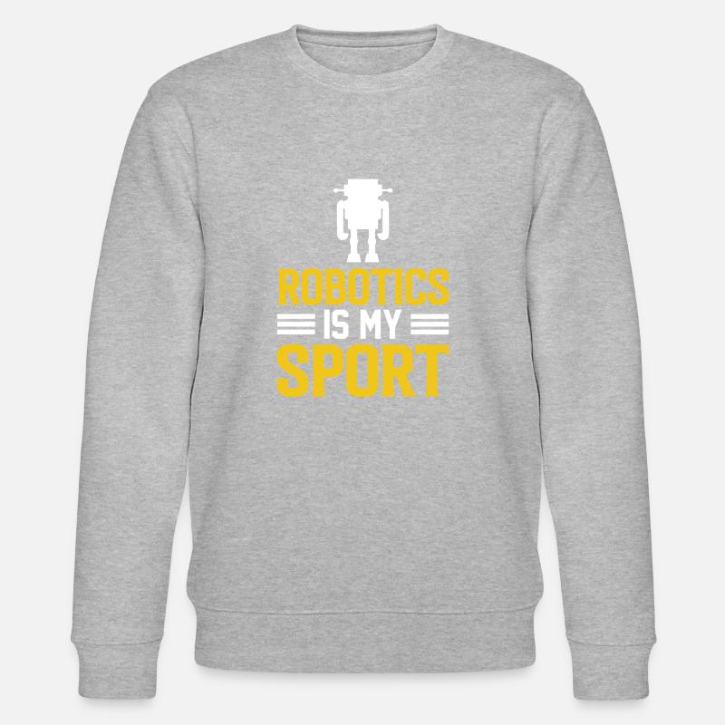 Robot Programmer Automation Technician - Stanley/Stella CHANGER Unisex Organic Sweatshirt - heather grey