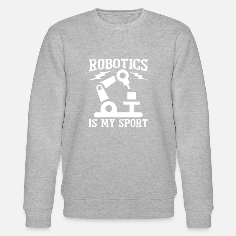 Roboter Programmierer Automatisierungstechniker - Stanley/Stella Unisex Bio-Sweatshirt CHANGER - Grau meliert
