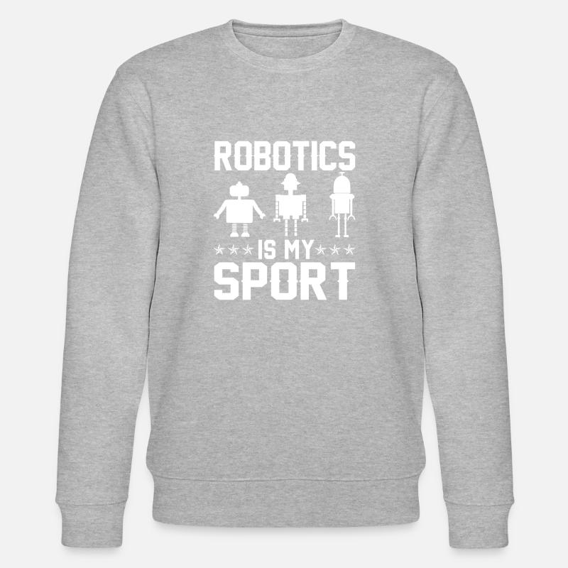 Robot Programmer Automation Technician - Stanley/Stella CHANGER Unisex Organic Sweatshirt - heather grey