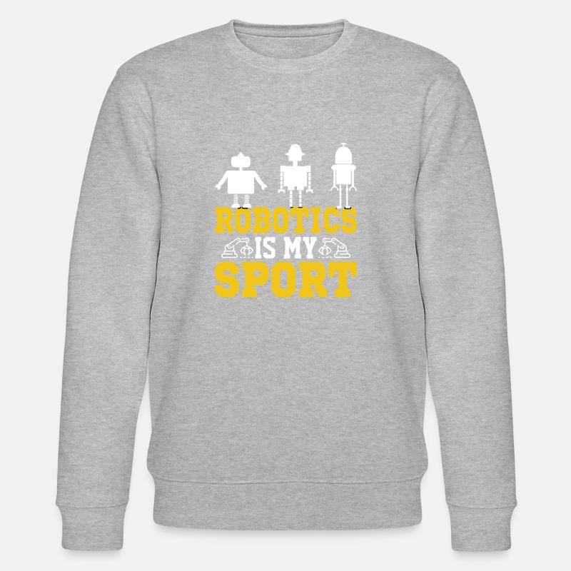 Roboter Programmierer Automatisierungstechniker - Stanley/Stella Unisex Bio-Sweatshirt CHANGER  - Grau meliert