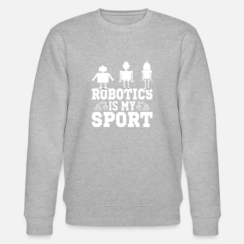 Roboter Programmierer Automatisierungstechniker - Stanley/Stella Unisex Bio-Sweatshirt CHANGER  - Grau meliert