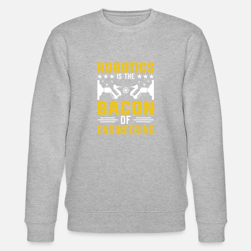 Roboter Programmierer Automatisierungstechniker - Stanley/Stella Unisex Bio-Sweatshirt CHANGER  - Grau meliert