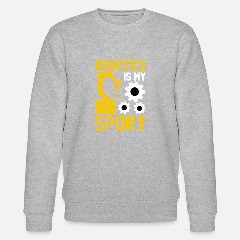 Roboter Programmierer Automatisierungstechniker - Stanley/Stella Unisex Bio-Sweatshirt CHANGER  - Grau meliert