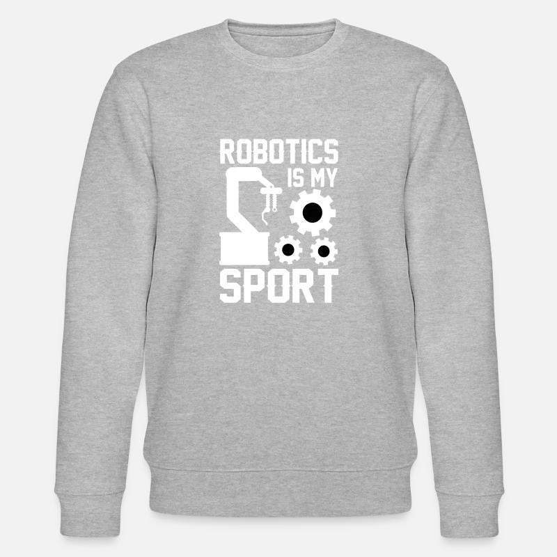 Roboter Programmierer Automatisierungstechniker - Stanley/Stella Unisex Bio-Sweatshirt CHANGER  - Grau meliert