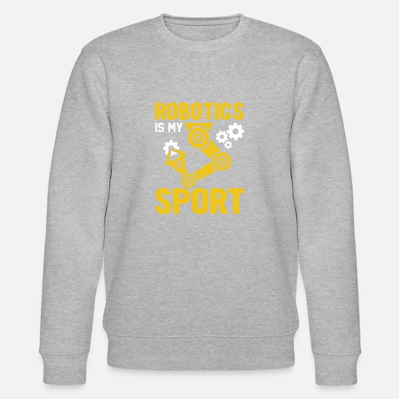 Roboter Programmierer Automatisierungstechniker - Stanley/Stella Unisex Bio-Sweatshirt CHANGER  - Grau meliert