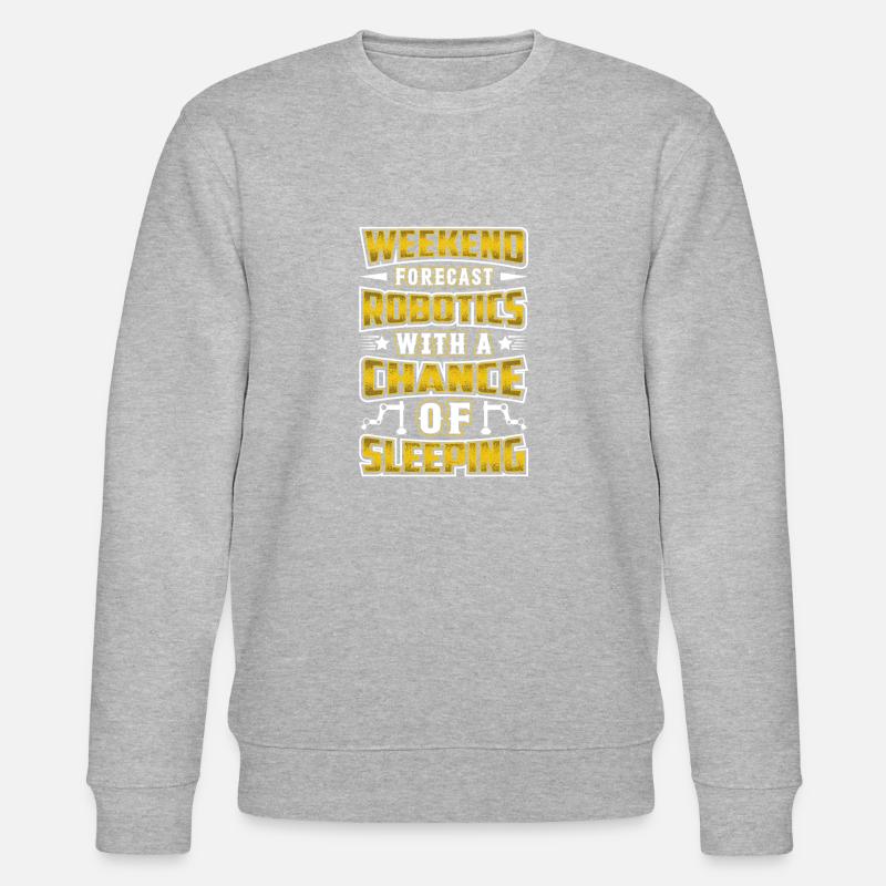 Roboter Programmierer Automatisierungstechniker - Stanley/Stella Unisex Bio-Sweatshirt CHANGER - Grau meliert