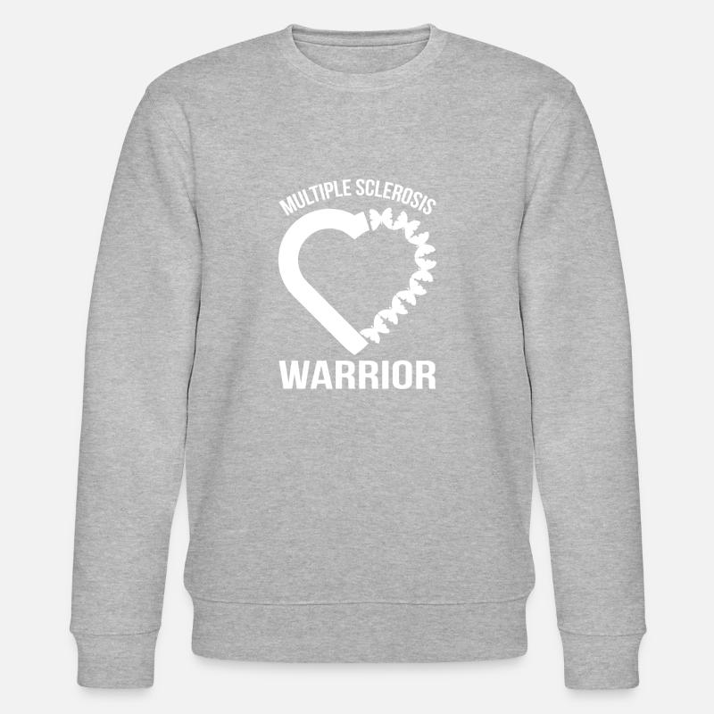 Multiple Sclerosis Awareness - Stanley/Stella CHANGER Unisex Organic Sweatshirt - heather grey