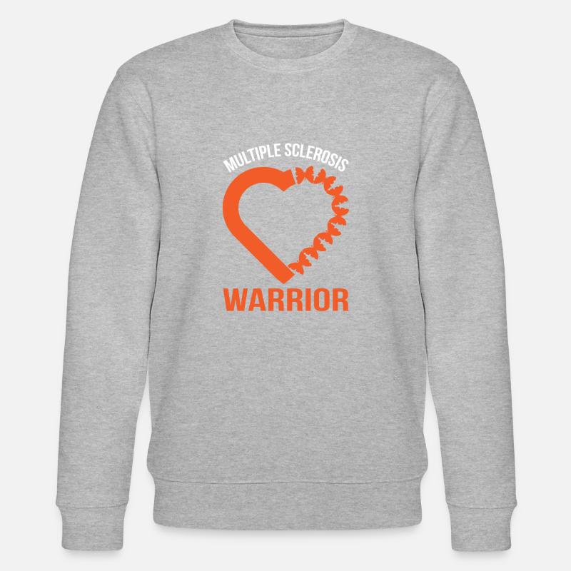 Multiple Sclerosis Awareness - Stanley/Stella CHANGER Unisex Organic Sweatshirt - heather grey