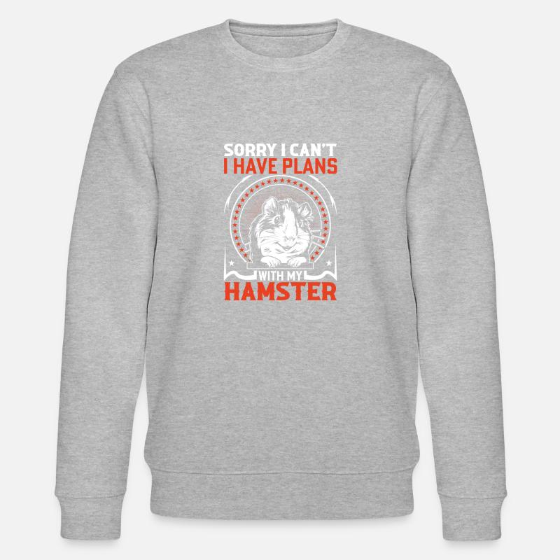 Hamster Lover Hamster Gift - Stanley/Stella CHANGER Unisex Organic Sweatshirt - heather grey