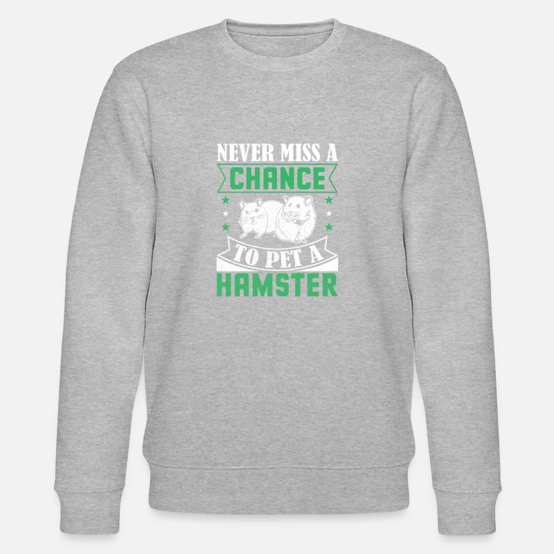 Hamster Lover Hamster Cadeau - Sweat bio CHANGER Stanley/Stella Unisexe - gris chiné
