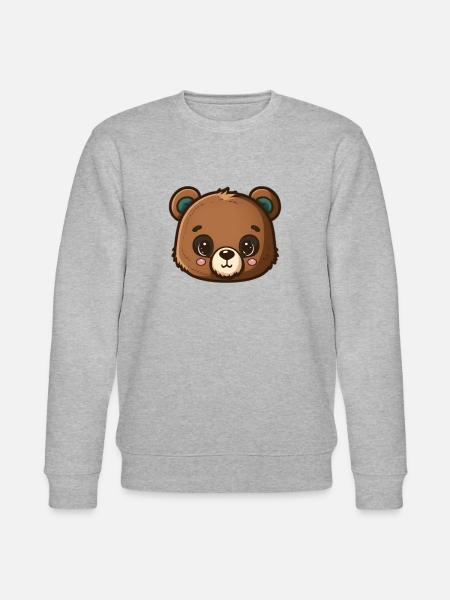 Cuddly Bear Sweet Bear - Stanley/Stella CHANGER Unisex Organic Sweatshirt - heather grey