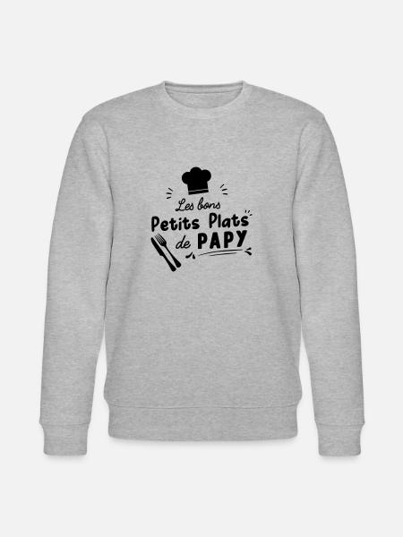 bon petit plat de papy - Sweat bio CHANGER Stanley/Stella Unisexe - gris chiné