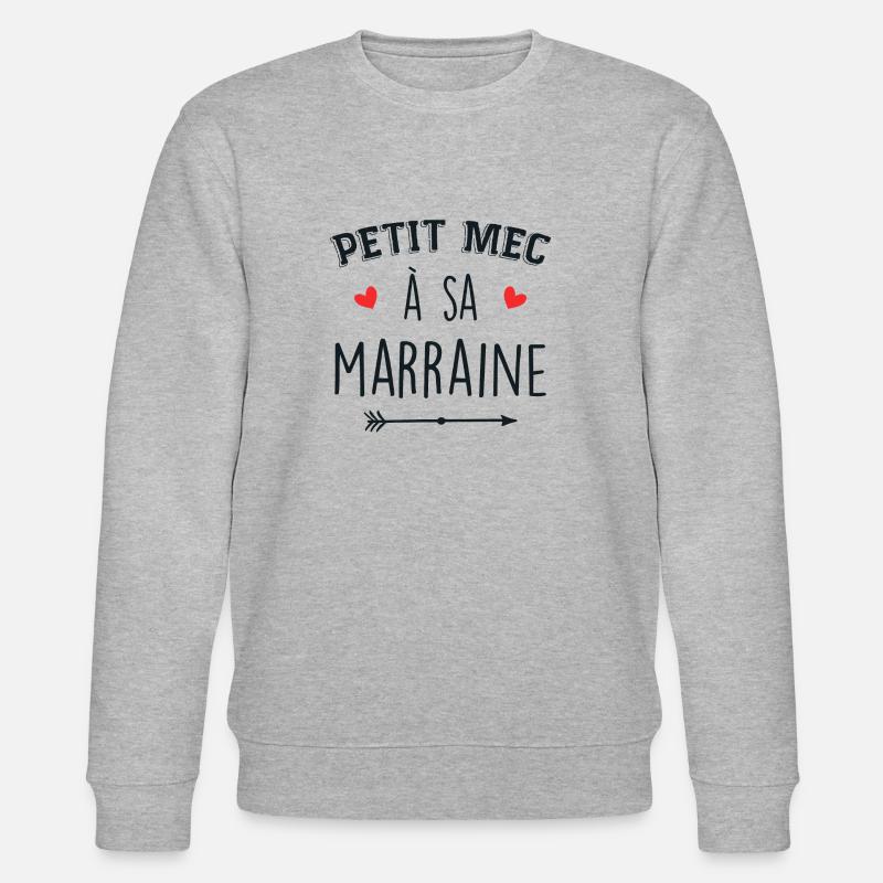 Petit mec à sa marraine - Sweat bio CHANGER Stanley/Stella Unisexe - gris chiné