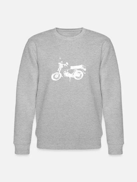 Simson S51 weiß - Stanley/Stella Unisex Bio-Sweatshirt CHANGER  - Grau meliert