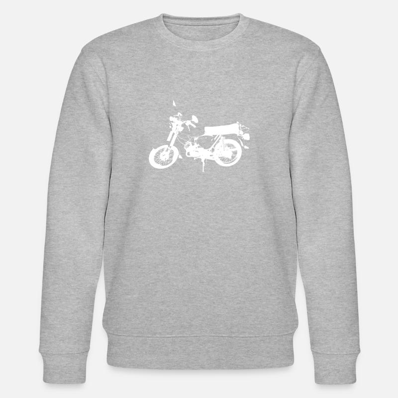 Simson S51 weiß - Stanley/Stella Unisex Bio-Sweatshirt CHANGER  - Grau meliert