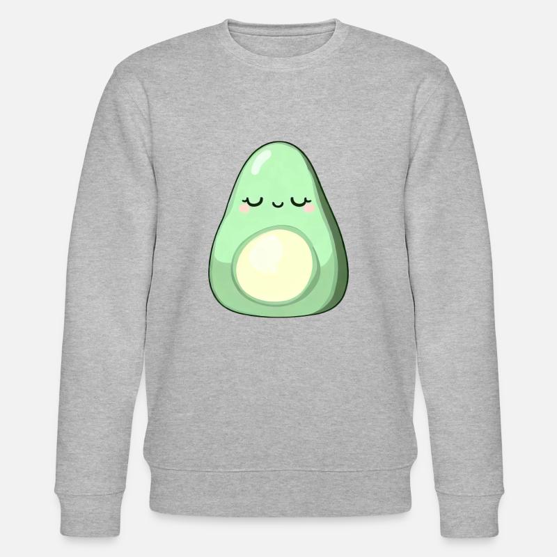 Chillende Avocado - Stanley/Stella Unisex Bio-Sweatshirt CHANGER  - Grau meliert