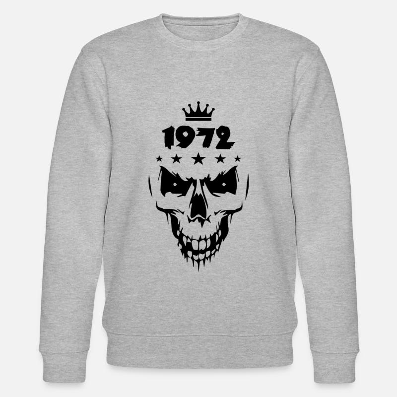 1972 Totenkopf - Stanley/Stella Unisex Bio-Sweatshirt CHANGER  - Grau meliert