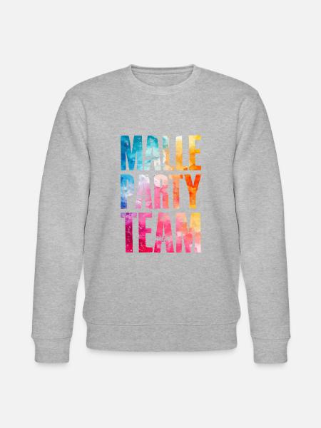 Malle Party Team Bunt - Stanley/Stella Unisex Bio-Sweatshirt CHANGER - Grau meliert