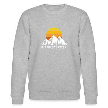 Gipfel-stürmer - Stanley/Stella Unisex Bio-Sweatshirt CHANGER  - Grau meliert - Vorne - Nik (191cm) & Marisol (170cm)