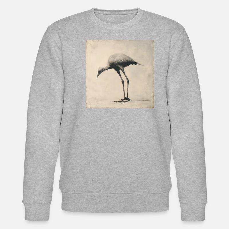 Fiktiver Vogel - Stanley/Stella Unisex Bio-Sweatshirt CHANGER  - Grau meliert
