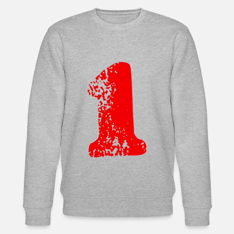 1 symbole numérique - Sweat bio CHANGER Stanley/Stella Unisexe - gris chiné