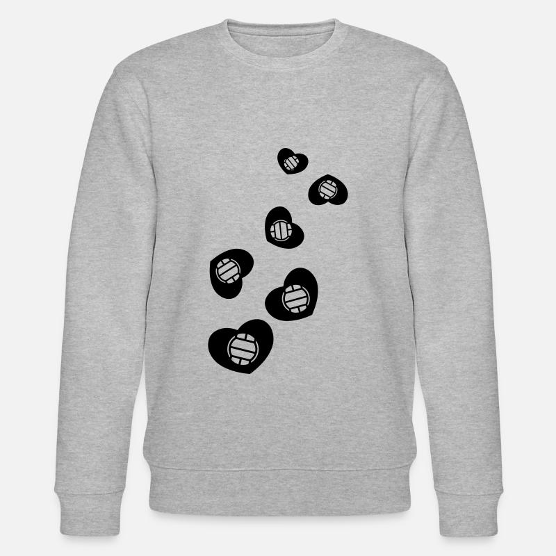 Cœur de volleyball - Sweat bio CHANGER Stanley/Stella Unisexe - gris chiné