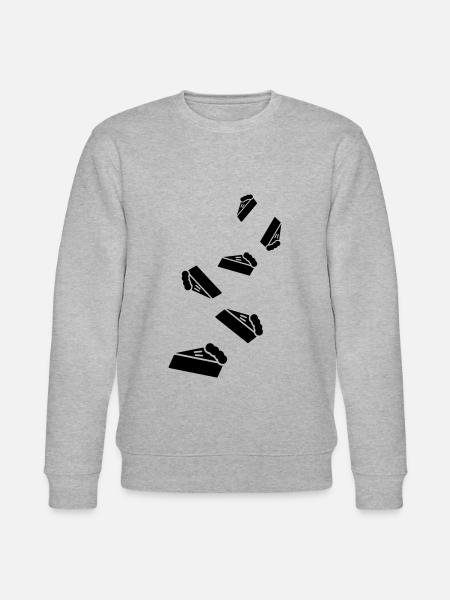 Cake cheesecake icon - Stanley/Stella CHANGER Unisex Organic Sweatshirt - heather grey
