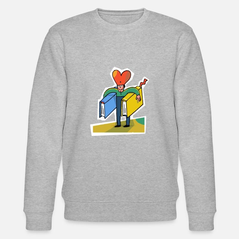 Buchhändler - Stanley/Stella Unisex Bio-Sweatshirt CHANGER  - Grau meliert