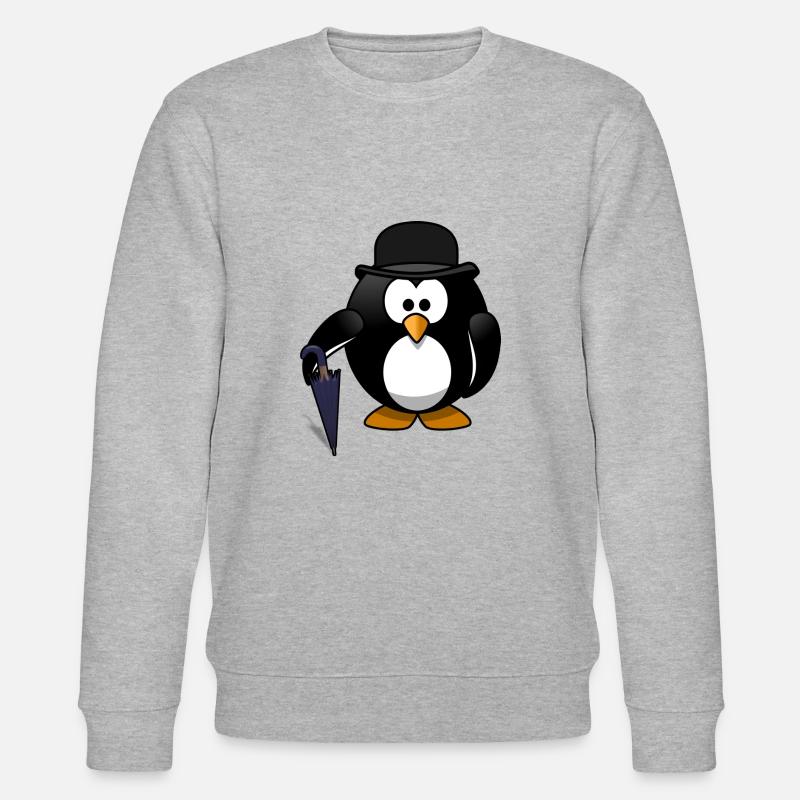 Pingu - Stanley/Stella Unisex Bio-Sweatshirt CHANGER  - Grau meliert