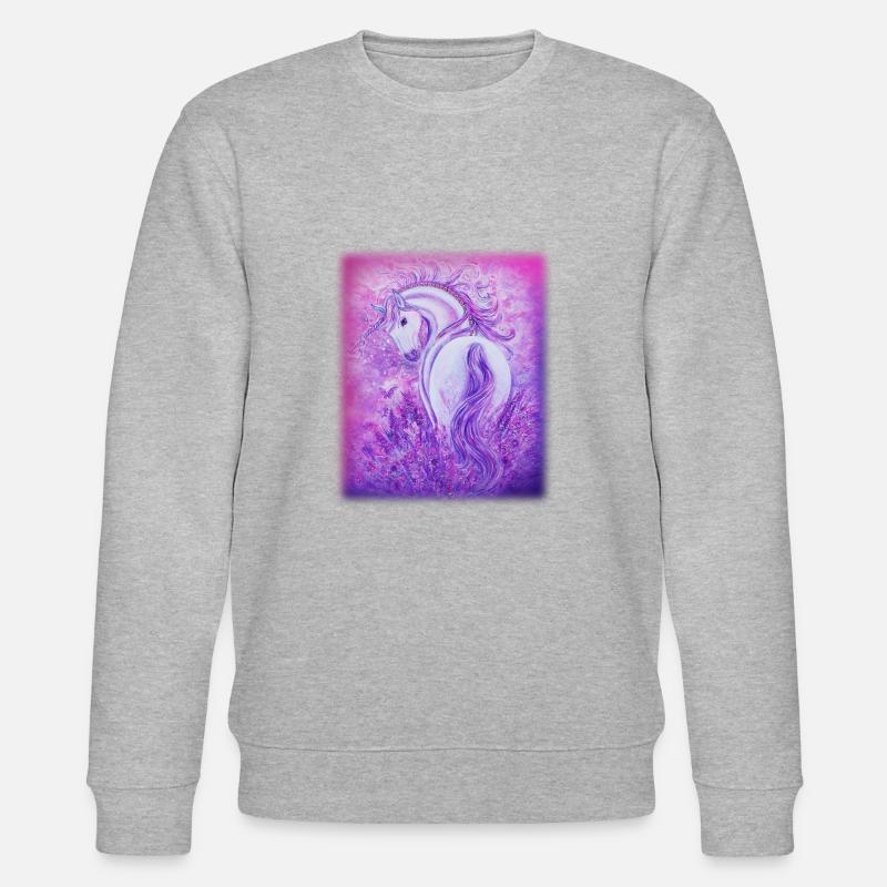 Einhorn - Stanley/Stella Unisex Bio-Sweatshirt CHANGER  - Grau meliert