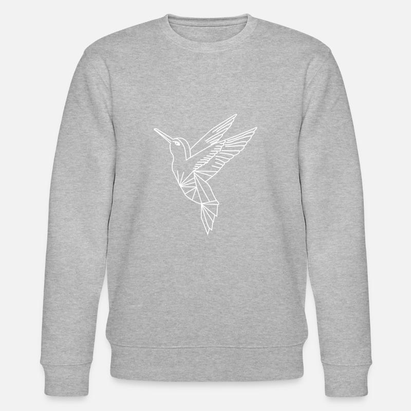 Möwe Geometrisch - Stanley/Stella Unisex Bio-Sweatshirt CHANGER  - Grau meliert