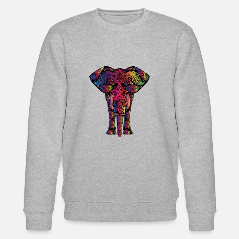 Elefant - Stanley/Stella Unisex Bio-Sweatshirt CHANGER  - Grau meliert