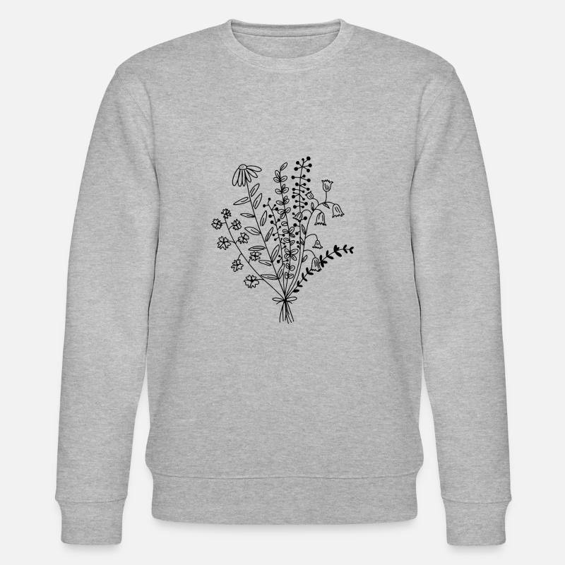 Blumenstrauß Geschenkidee - Stanley/Stella Unisex Bio-Sweatshirt CHANGER  - Grau meliert