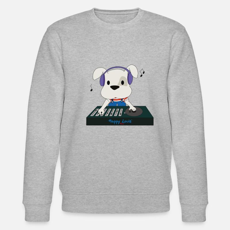Happy Louis - DJ - Stanley/Stella Unisex Bio-Sweatshirt CHANGER  - Grau meliert